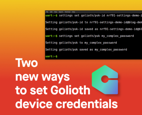 two new ways to set Golioth device credentials