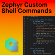 Zephyr custom shell commands