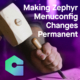 Making Zephyr menuconfig changes permanent