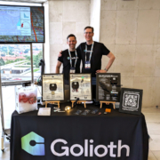 Golioth booth at 2023 Embedded Open Source Summit / Zephyr Developers Summit