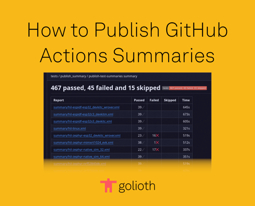 How to publish GitHub Actions summaries