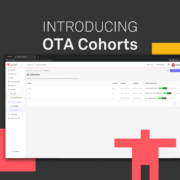 Cohorts announcement with screenshot showing 3 cohorts dev, qa, production